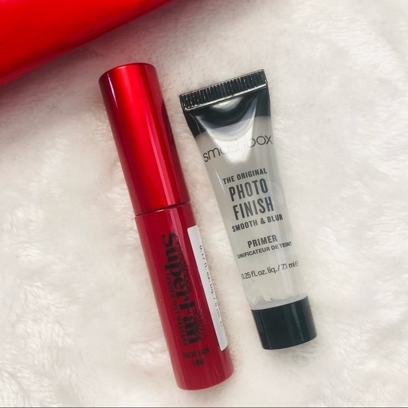 Smashbox Photo Finish Smooth & Blur Primer+Super Fanned-out Mascara + Makeup Bag - Picture 4 of 6